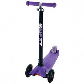 Самокат 3-х колесный - Next, управление наклоном, светящиеся PU колеса (Next, S101PURPsim)