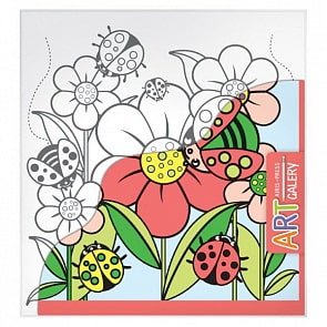 Раскраска на бумажном холсте из серии Арт Галерея малая – Божьи коровки (Айрис-Пресс, 25825АП)