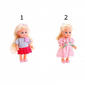 Кукла Полина 20 см., с расческой и заколочками, 2 вида (Карапуз, POLI-17-RUsim)