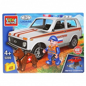 Конструктор Lada 4x4 Спасатели (Город мастеров, 5099-CY)