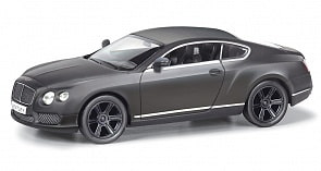 Металлическая инерционная машина RMZ City - Bentley Continental GT V8, 1:32, серый матовый (RMZ City, 554021M)