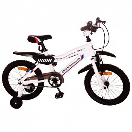 Велосипед детский – BMW, колеса 16", YF-тип, тормоза V-brake, белый с черным 