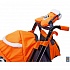 Санки-коляска Snow Galaxy City-2-1 - Панда на оранжевом, на больших колесах Eva, сумка, варежки  - миниатюра №5