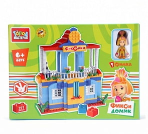 Конструктор пластиковый - Город Мастеров - Дом с фигуркой Симки, 271 деталь (Город Мастеров, BB-8879-R)