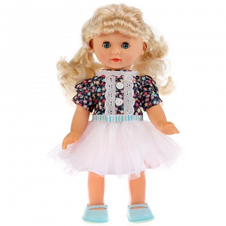 Интерактивная кукла – Ника, 30 см, 7 стихов и песен, 25 фраз, 3 функции, ходит, закрывает глазки, разговаривает 