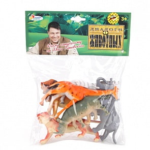 Набор из 6 диких животных, 10-13 см.(Играем вместе, P0202/06sim)