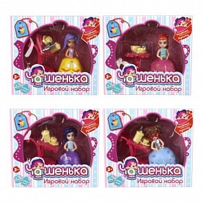 Игровой набор с куклой – Чашенька, 10 см, с юбочкой и аксессуарами, 36  видов  (1Toy, Т12312) (ассортимент)