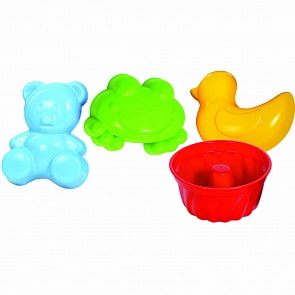 Набор формочек - На пляже, 4 штуки (Gowi, 558-51)