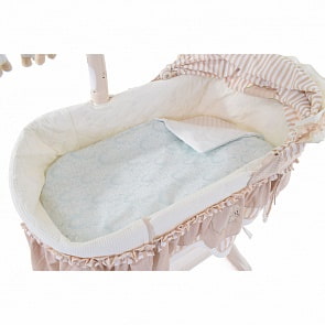 Комплект постельного белья в электронную люльку - Nuovita Estelle, turchese / бирюзовый, 3 предмета (Nuovita, 5033/3_281)