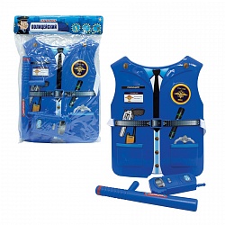 Костюм Профи с жилетом – Полицейский, 2 предмета (1Toy, Т10488) - миниатюра