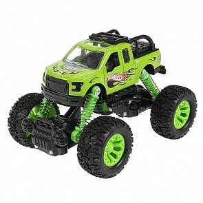 Машина внедорожник Hot Wheels 13 со светом и звуком металлическая инерционная (Технопарк, 1904C584-R)