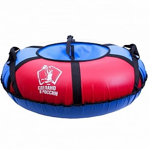 Санки надувные - Тюбинг, синий-красный-белый, диаметр 120 (RT, 6254RT)