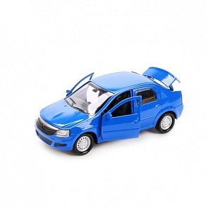 Металлическая инерционная машина - Renault Logan, 12 см (Технопарк, LOGAN-Msim)