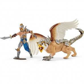 Игровой набор - Воин с грифоном (Schleich, 70129k)
