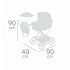 Складная коляска с сумкой и зонтиком для кукол Reborn - ТОП-коллекшн, 90 см   - миниатюра №5