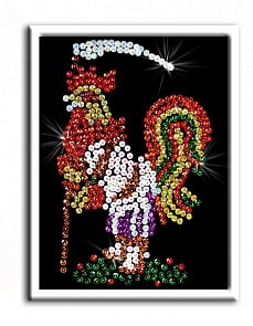 Мозаика из пайеток - Петушок (Волшебная мастерская, М012вм)