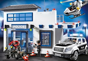 Игровой промо-набор – Полицейский участок, свет и звук (Playmobil, 9372pm)
