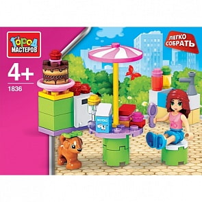Конструктор Город Мастеров Легко собрать - Кафе (Город Мастеров, AA-1836-Rsim)