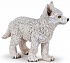 Фигурка - Молодой полярный волк, размер 6 см.  - миниатюра №1