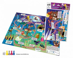 Игра-бродилка - Темной ночью, А2 (Русский стиль, 07137)