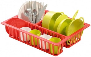 Набор детской посуды в сушилке (Ecoiffier, ECO606)