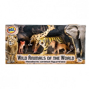 Игровой набор диких зверей, 5-15 см (HGL, SV10519)