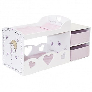 Двухъярусная кроватка с системой хранения серия Пьемонт, Альбертина Мини (Paremo, PRT220-05M)