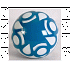 Мяч, 10 см лакированный с узором  - миниатюра №1