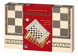 Игра настольная - Шашки-нарды (Десятое королевство, 03790ДК) - миниатюра