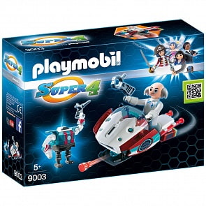 Игровой набор из серии Супер4: Скайджет с Доктором Х и Робот (Playmobil, 9003pm)