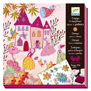 Набор со штампами Создай историю - Принцессы (Djeco, 08791k)