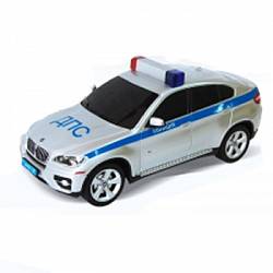 Радиоуправляемая полицейская машинка, масштаб 1:24, BMW X6 (Rastar, 31700-1) - миниатюра