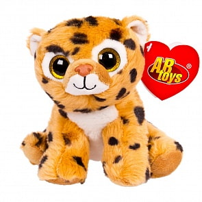Мягкая игрушка - Леопард коричневый, 15 см (ABtoys, M0017)