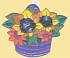 Витражи-Брелоки, 2 шт: корзина в цветах, единорог  - миниатюра №2
