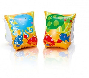 Надувные нарукавники Подводные животные/Тропики, 23 х 15 см, 3-6 лет (Intex, с58652) (ассортимент)