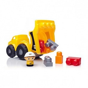 Маленький самосвал Cat из серии Mega Bloks First Builders (Mattel, CND88)