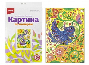 Картина по номерам для малышей Птичка (Lori, Ркн-016)