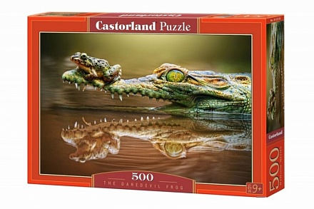 Пазлы Castorland - Крокодил и лягушка, 500 элементов 
