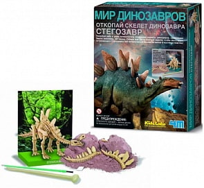Набор юного археолога - Скелет Стегозавра (4M, 00-03229)