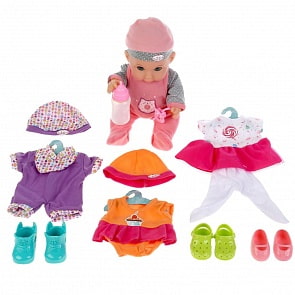 Пупс озвученный Юлечка 30 см А. Барто пьет писает 4 набор одежды (Карапуз, RL-8265-OTF-RU-20)