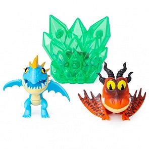 Набор Как приручить дракона-3 - Громгильда и Кривоклык с кристаллом, 8 см (Spin Master, 20109066-66629)