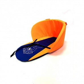 Утеплитель для санок универсальный с ремешком – Шустрик, оранжевый/синий (Барс, 7627)