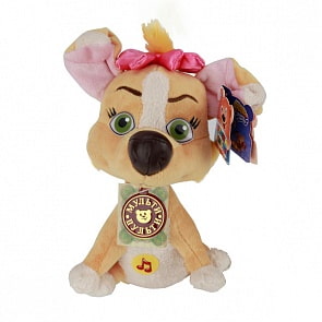 Озвученная мягкая игрушка - Дина из мультфильма - Белка и Стрелка, 23 см (Мульти-пульти, V91760/23sim)