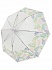 Зонт-трость Тропические Листья с 3D эффектом белый  - миниатюра №3
