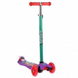 Самокат 3-х колесный из серии Enchantimals, управляется наклоном, колёса Pu 120 и 80, свет, регулируемый руль (Next, JP-MG-03M-EHMS)