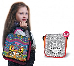 Сумка для раскрашивания с внутренним карманом – Этника, 12 маркеров (Ningbo, 02610)