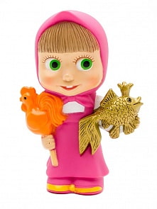 Фигурка для ванной – Маша с леденцом и рыбкой, в сетке (Играем вместе, 52Rsim)