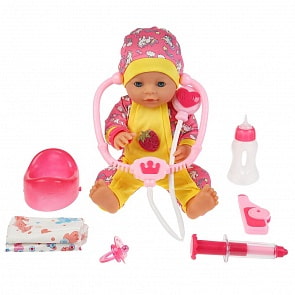 Интерактивный пупс – Сонечка, пьет, писает, с аксессуарами, 30 песен и стихов Чуковского, 40 см (Карапуз, Y40BB-DCTR-35394 (8)