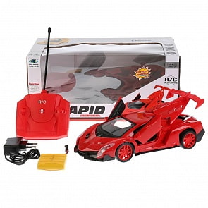 Машина на радиоуправлении с аккумулятором, usb зарядное устройство, свет, двери открываются, несколько цветов (B1720910sim)