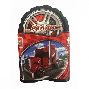 Конструктор из серии Ралли – Спортивный грузовик, 54 детали в банке (Город Мастеров, BL-5519-Rsim)